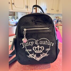 Juicy Couture NWT Black Velvet Backpack